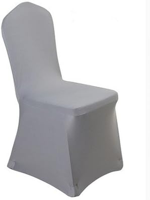 Photo 1 of **BUNDLE OF 2**
Spandex Dining Chair Cover Covers Slipcover for Wedding Banquet (Gray)