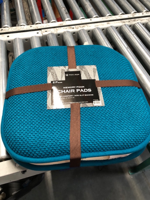 Photo 1 of **DARKER IN PERSON**
Honeycomb Memory Foam No Slip Back 16" x 16" Chair Pad Cushion by Sweet Home Collection™