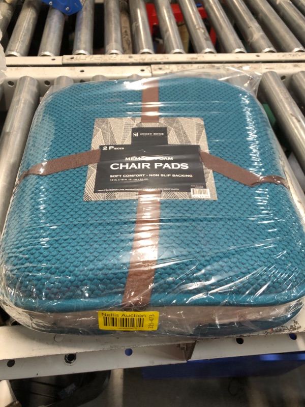 Photo 1 of **DARKER IN PERSON**
Honeycomb Memory Foam No Slip Back 16" x 16" Chair Pad Cushion by Sweet Home Collection™