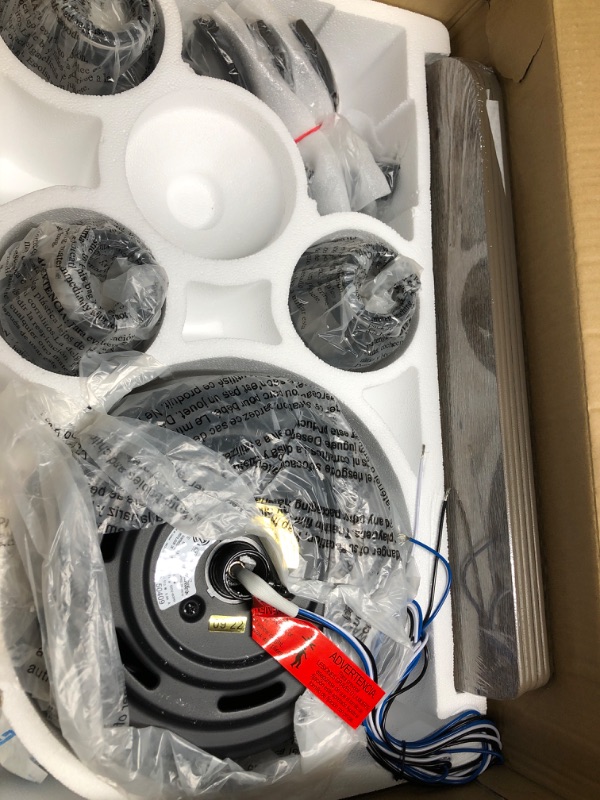 Photo 1 of ***USED - LIKELY MISSING PARTS - UNABLE TO VERIFY FUNCTIONALITY***
Hunter Fan Company 50409 Hunter Rustic 52 Inch Starklake Indoor or Outdoor Ceiling Fan with 3 LED Edison Bulbs, Pull Chain Control, and Quiet 3 Speed Motor, 52, Natural Iron finish