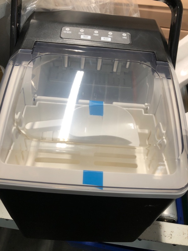 Photo 1 of **NON-REFUNDABLE, PARTS ONLY** Aeitto Nugget Ice Maker Countertop, 55lbs/Day, Large Capacity Chewable Ice Maker, Rapid Ice Release in 5 Mins, Self-Cleaning with Stainless Steel Housing Ice Machine for Home Office and Party, Black