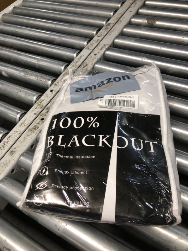 Photo 1 of White Linen Blackout Curtains 84 Inches Long,Room Darkening Pleated Back Tab Cotton Textured Liner Lined Light Blocking Insulated Thermal Curtains 84 In Length 2 Panels Set for Living Room Bedroom 52"W x 84"L White ( a Bit Greyish )