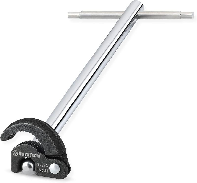 Photo 1 of 
DURATECH 11" Basin Wrench, Sink Wrench, Adjustable Tap Nut Spanner Basin Spanner, Capacity of 3/8" to 1-1/4"