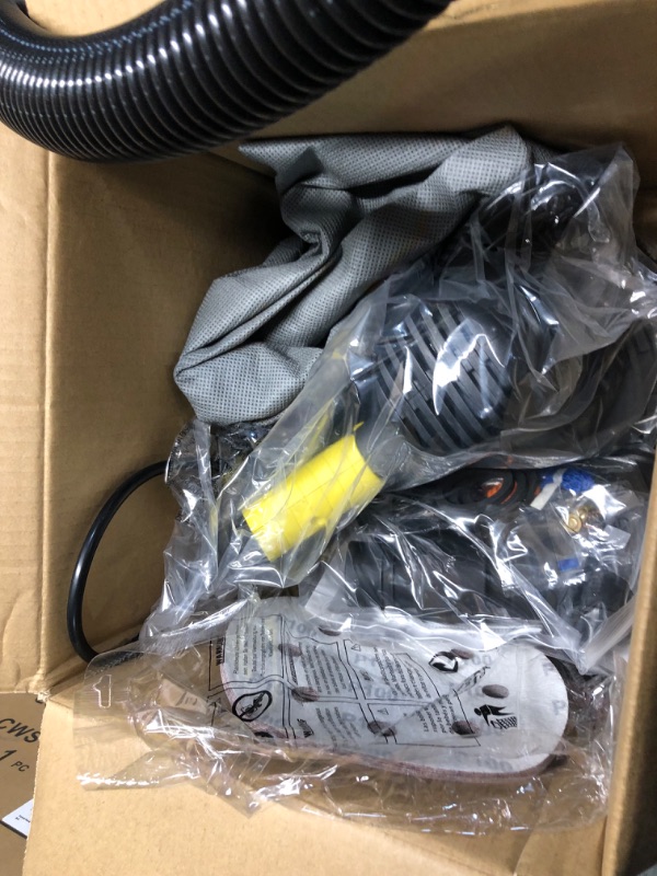 Photo 1 of Handheld Drywall Sander, Electric Drywall Sander with Vacuum, Variable Speed, 26Ft Power Cord, Dust Hose and Collection Bag, 720W 7' Electric Wall Polishing Machine for Popcorn Ceiling Cws180 With Light Torch