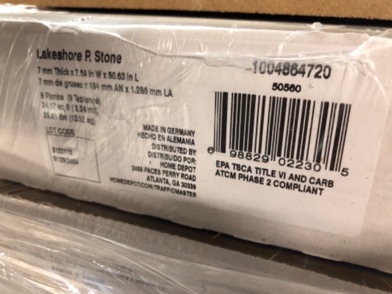 Photo 3 of **44 CASES LARGER VEHICLE RECOMMENDED FOR PICK UP**
Lakeshore Pecan Stone 7 mm T x 7.6 in. W Laminate Wood Flooring (24.2 sqft/case)