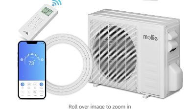 Photo 1 of (READ FULL POST) mollie 9000 BTU Split Air Conditioner 23 SEER2 115V AC/Heating System