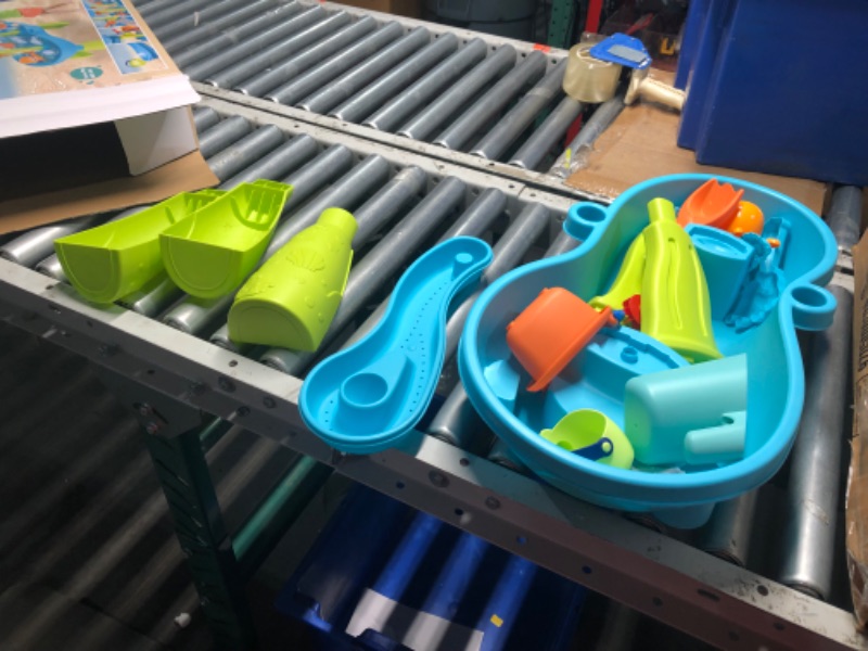 Photo 4 of ***USED - LIKELY MISSING PARTS - UNABLE TO VERIFY FUNCTIONALITY***
Kids Water Table for Toddlers 2-Tier Water Table Outdoor Toys for Toddlers Boys Girls Water Sand Activity Tables Summer Outdoor Water Toys for Outside Backyard for Toddlers Age 3-5