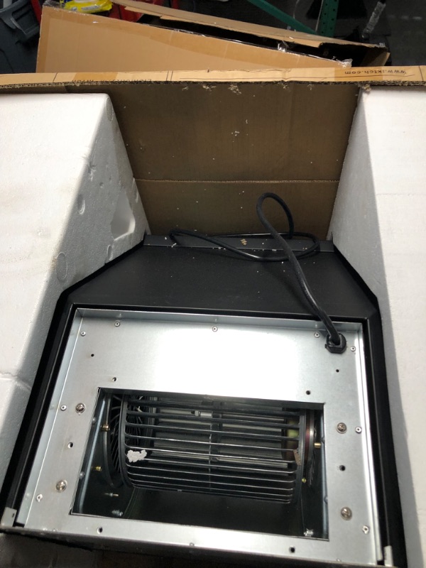 Photo 1 of *****STOCK IMAGE FOR SAMPLE*****
IKTCH 30 inch Black Wall Mount Range Hood, 900 CFM Ducted/Ductless Stainless Steel Vent Hood with Gesture Sensing & Touch Control Switch Panel, 2 Pcs Adjustable Lights(IKP02-30-BSS) Black 30''