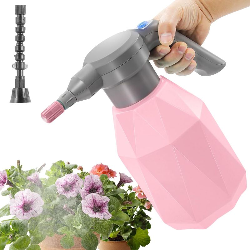 Photo 1 of **MINOR DAMAGE PREV USED**
0.5 Gallon Electric Spray Bottle Plant Mister for Indoor/Outdoor Plants, 2L Automatic Watering Can Rechargeable Battery Powered Sprayer with Adjustable Spout for Garden, Fertilizing, Cleaning