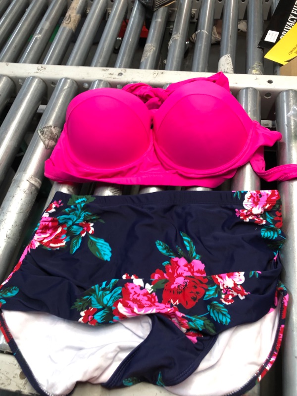 Photo 1 of **SIZE XXL**
Angerella Women Vintage Polka Dot High Waisted Bathing Suits Bikini Set XX-Large 1-new Size-pink