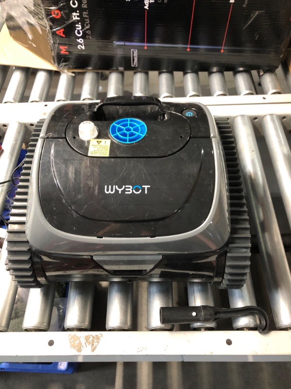 Photo 2 of (2024 Upgrade) WYBOT C1 Robotic Pool Cleaner for In Ground Pools up to 65 FT in Length, 150mins Runtime, Cordless Pool Vaccum with Wall Climbing Function, Larger Top-Loading Filters Gray