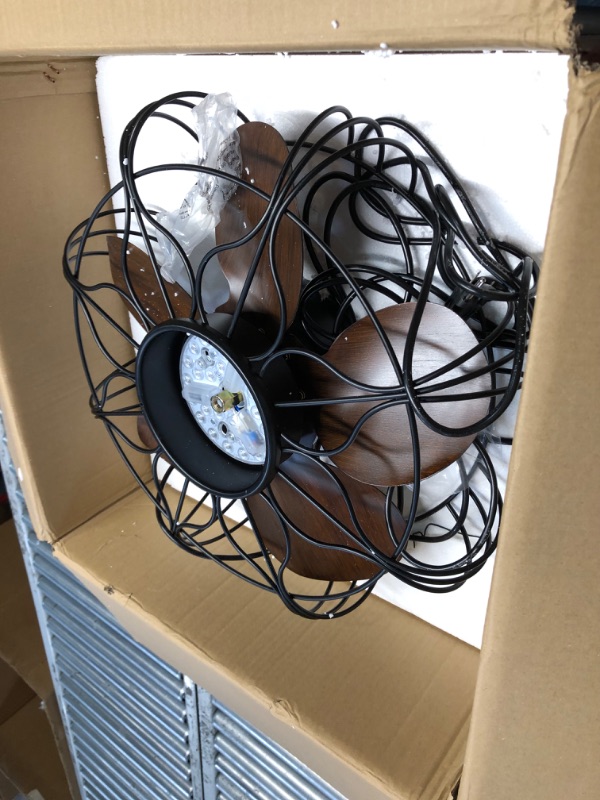 Photo 4 of ***USED - LIKELY MISSING PARTS - UNABLE TO VERIFY FUNCITONALITY***
SURAIELEC 20" Gazebo Fan, Outdoor Plug in Ceiling Fan with Light and Remote, 6 Speeds, 3 Color Temperatures, Waterproof Hanging Fans for Patio, Porch, Pergola, 5 Blades, 20FT Cord