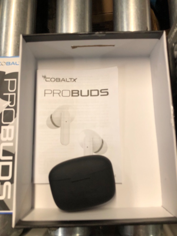 Photo 1 of Cobaltx Probuds True Wireless Earbuds with Charging Case (BLACK)
