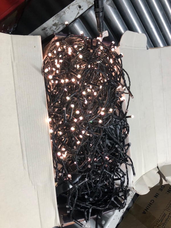 Photo 4 of ***USED - ONLY SOME OF THE LIGHTS WORK - SEE PICTURES***
Philips Hue Indoor/Outdoor Holiday 130-Foot Festavia String Lights - 500 Mini Color Changing Smart LEDs - Weatherproof - Control with Hue App - Works with Alexa, Google Assistant and Apple HomeKit