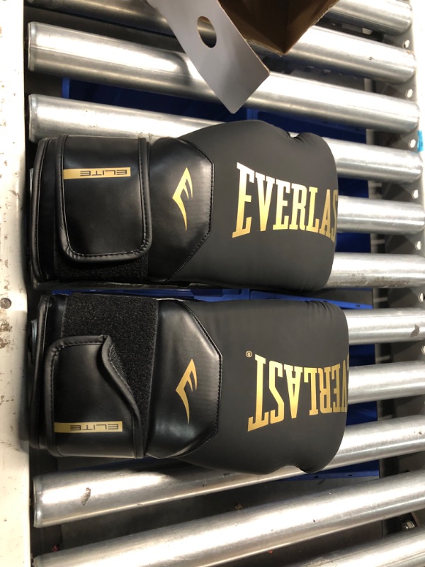 Photo 2 of Everlast Elite 2 Boxing Gloves 16oz Black/Gold