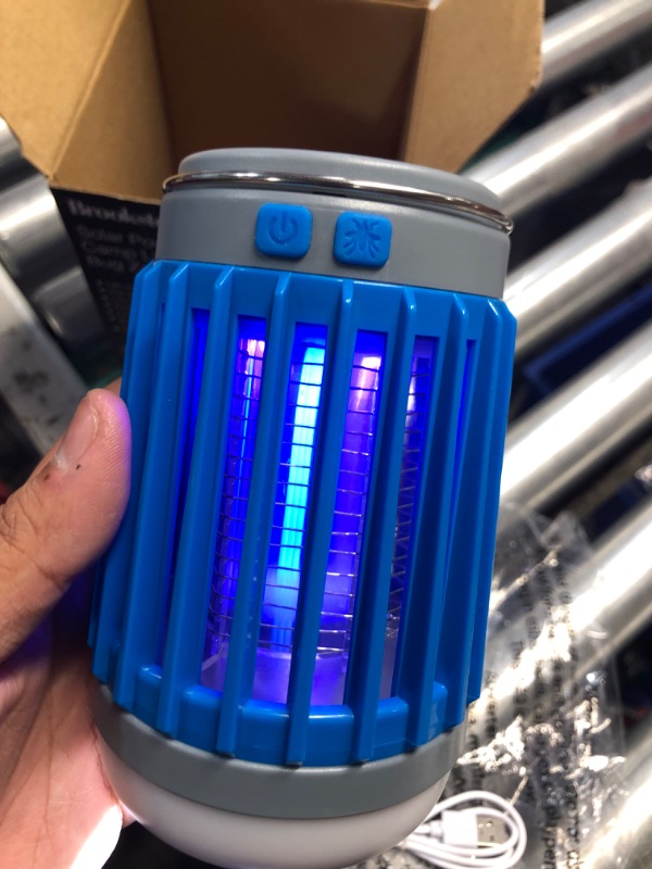 Photo 2 of (see all images)Brookstone Bug Zapper & Camping Light - USB & Solar Powered With Four Light...
