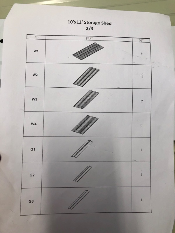 Photo 7 of ***INCOMPLETE - BOX 2 OF 3 - PARTIAL SET - CANNOT BE FULLY ASSEMBLED - SCRATCHED AND SCRAPED***
10ftx12ft Large Shed,Outdoor Storage Sheds,Metal Garden Sheds with Lockable Door,Waterproof Garden Shed Utility Tool Storage Room for Backyard Patio Lawn-Grey 