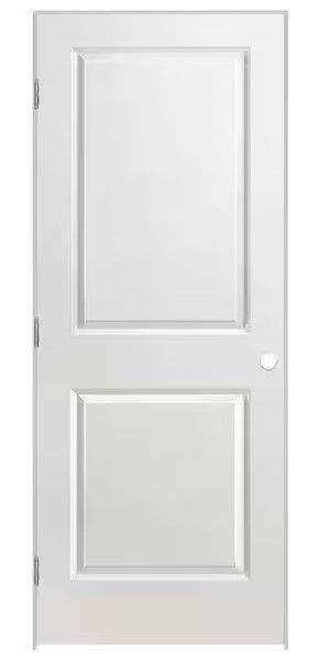 Photo 1 of ***USED - DIRTY - NO PACKAGING***
Masonite 32 in. x 80 in. 2 Panel Square Top Right-Handed Hollow-Core Smooth Primed Composite Single Prehung Interior Door