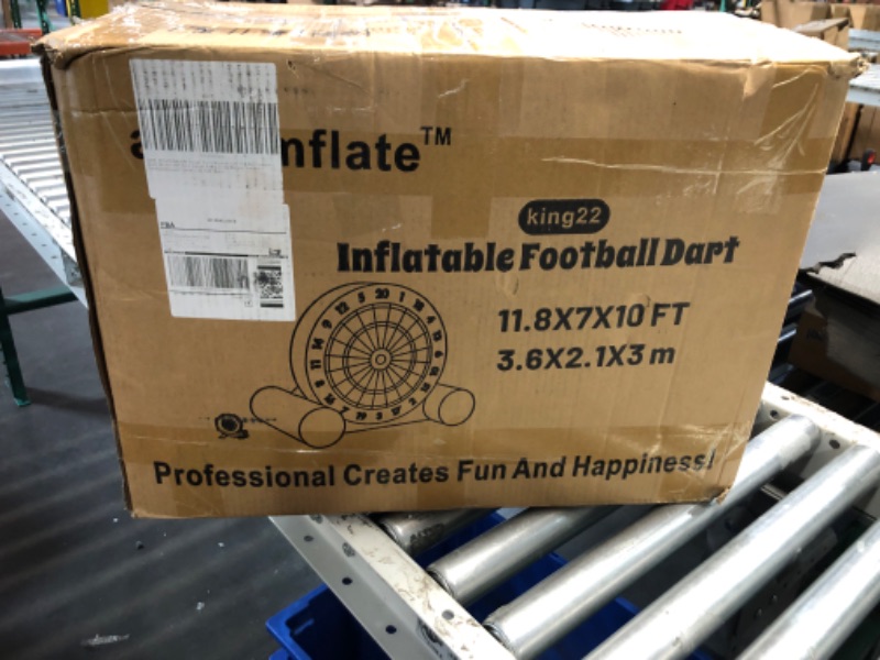 Photo 5 of (SIMILAR TO STOCK PHOTO/MINOR DAMAGE/ SEE NOTES) ) King 22 Inflatable Football Dart 11.8x7x10ft 