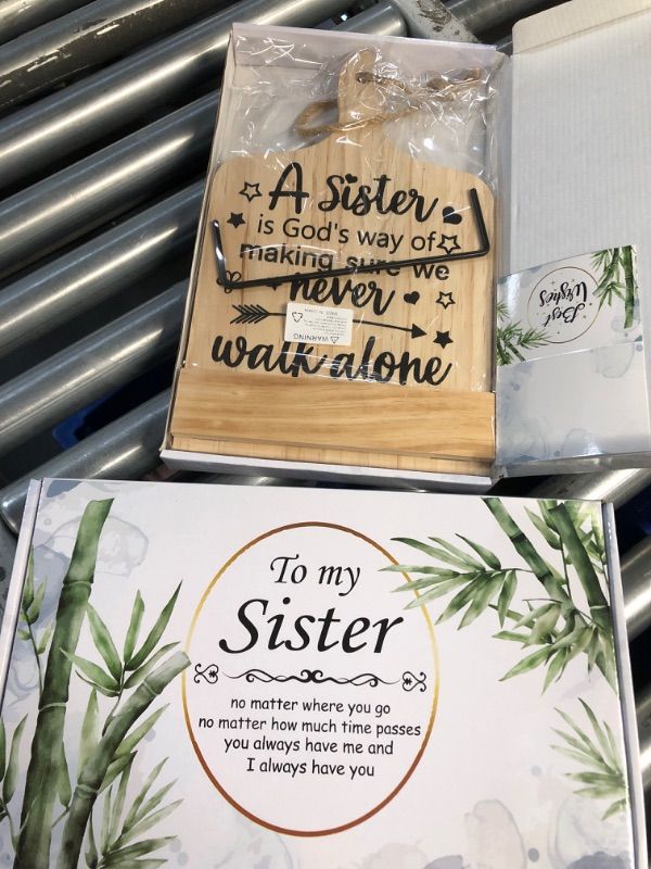 Photo 2 of (BUNDLE OF 2) Sister Gifts, Sisters Gifts from Sister, Gifts for Sister from Brother, Sister Birthday Gifts, Recipe Book Holder Gift, Cookbook Stand for Kitchen Counter, Sister Kitchen Gifts