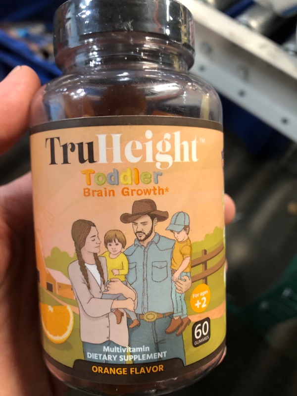 Photo 2 of (EXP DATE:9/25) TruHeight Kids Brain Growth Gummies (Ages 2+) All Natural Kids & Toddler Vitamins - Omega-3, DHA, EPA Multivitamin - Pediatrician Recommended Vitamin - Brain & Memory Supplements - NonGMO Supplement 60 Count (Pack of 1)