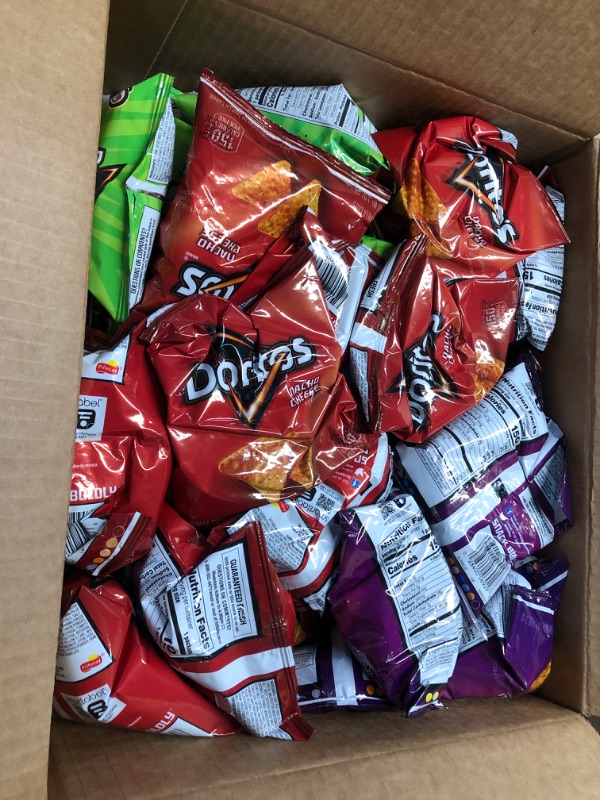 Photo 2 of (EXP DATE 7/16/24) Doritos Flavored Tortilla Chips, Variety Pack, (Pack of 40) Doritos Variety 40 Count