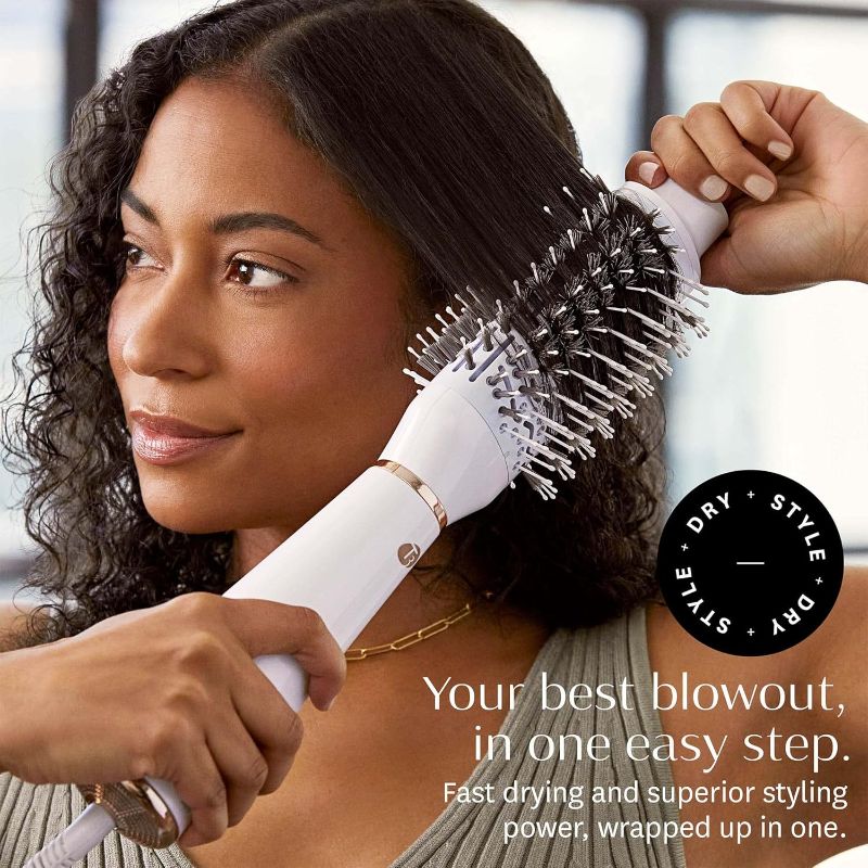 Photo 5 of (READ FULL POST) T3 AireBrush One-Step Smoothing and Volumizing Hair Dryer Brush, Blow Dryer Brush for Fast Drying and Styling with Multiple Heat and Speed Settings, Ceramic Oval Brush and Cool Shot