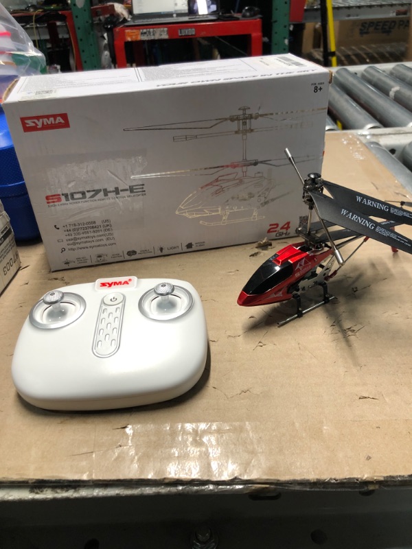 Photo 2 of ***REMOTE NOT PAIRING***

S107H-E RC Helicopter with Altitude Hold, 3.5 Channel, Gyro Stabilizer - For Kids and Beginners Red Built-in Battery