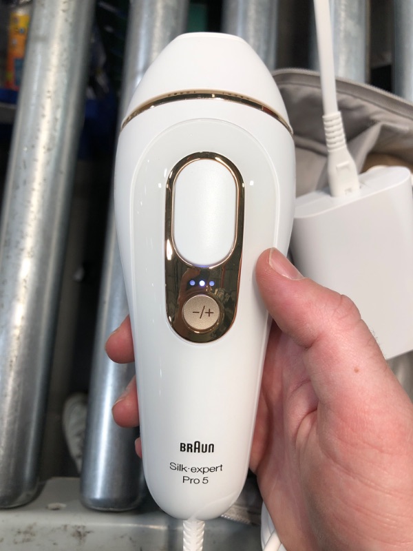 Photo 2 of (READ FULL POST) Braun IPL Long-Lasting Laser Hair Removal Device for Women & Men, Silk Expert Pro5 PL5157, Safe & Virtually Painless Alternative to Salon Laser Hair Removal, Full Body, with Venus Razor & Luxury Case