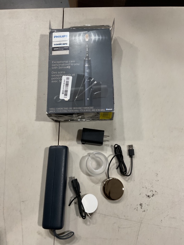 Photo 2 of **FOR PARTS ONLY**(NON REFUNDABLE)
Philips Sonicare DiamondClean Prestige 9900, Rechargeable Electric Toothbrush with SenseIQ, Midnight, HX9990/12