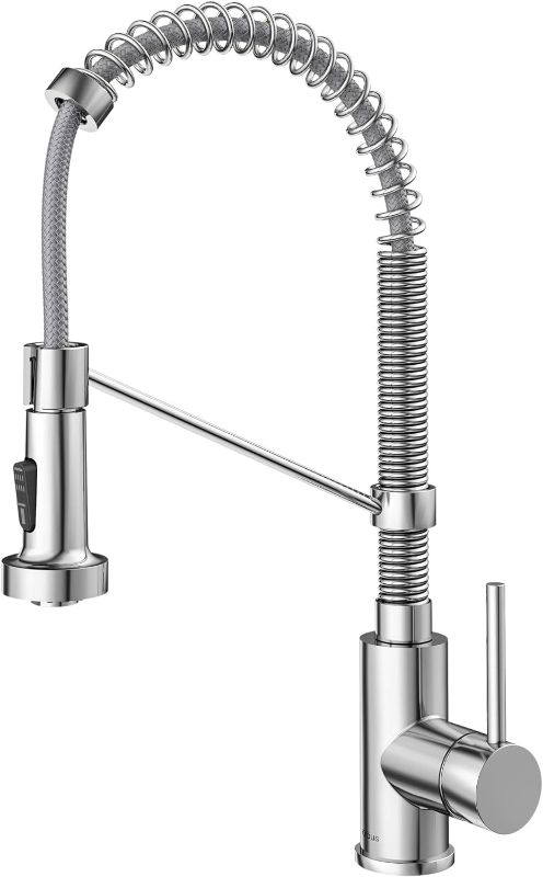 Photo 1 of *****STOCK IMAGE FOR SAMPLE*****
Kraus KPF-1610CH Bolden 18-Inch Commercial Kitchen Faucet with Dual Function Pull-Down Sprayhead in all-Brite Finish, 18 inch, Antique Champagne Bronze