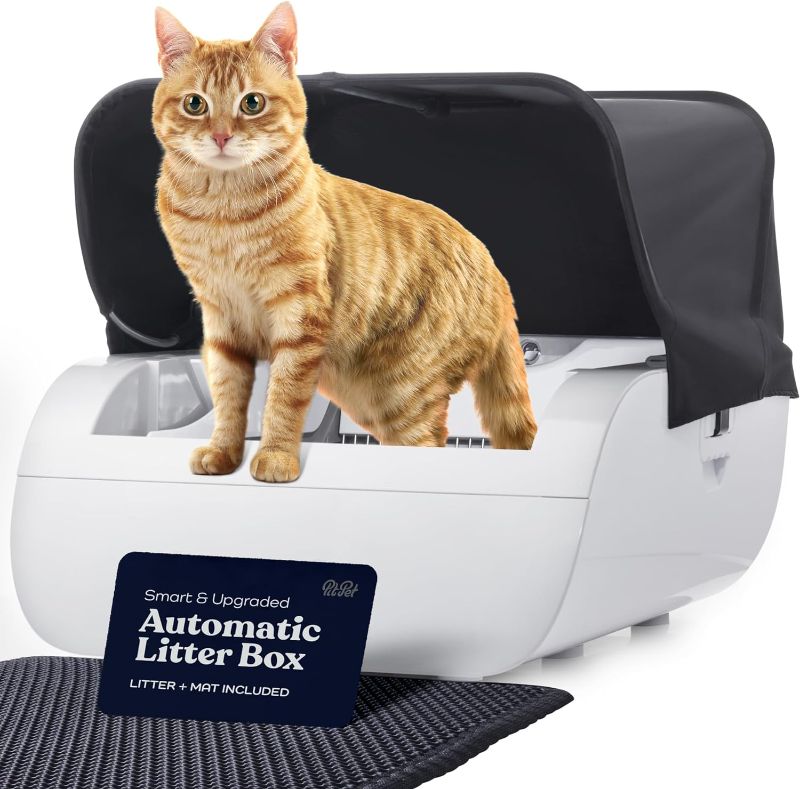 Photo 1 of ***USED - DIRTY - LIKELY MISSING PARTS - UNABLE TO VERIFY FUNCTIONALITY*** READ NOTES
Smart Automatic Cat Litter Box - Self Cleaning Cat Litter Box with Built in Odor Eliminator -Works with Clumping Cat Litter (No Expensive Refills) Lar