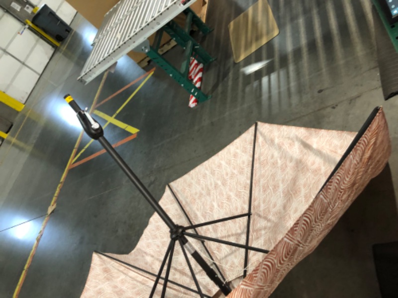 Photo 4 of ***DAMAGED - RIBS BROKEN - MISSING POLE EXTENSION - NO PACKAGING - SEE PICTURES***
9-ft Aluminum Terracotta Auto-tilt Market Patio Umbrella