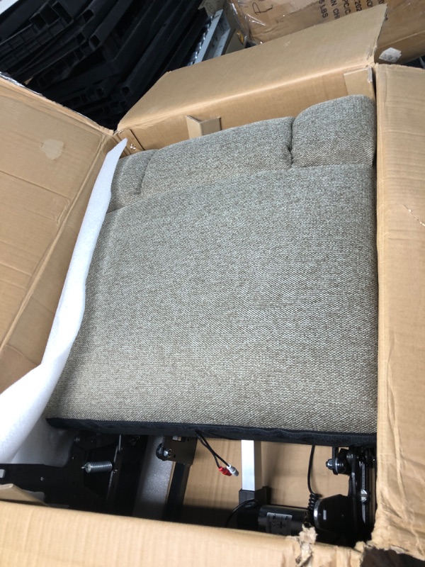 Photo 2 of ***Missing parts***right Power Lift Recliner for Elderly, Electric Lift Chair with Heated Vibration Massage,Heavy Duty Electric Recliner with Side Pockets, USB Charge Port, Beige