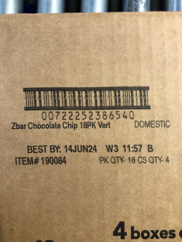 Photo 3 of *****NON-REFUNDABLE NO RETURNS SOLD AS IS**PARTS ONLY***
(EXP JUNE 14, 2024) CLIF KID ZBAR - Organic Granola Bars - Chocolate Chip - 1.27 Ounce Energy Bars 4 PK