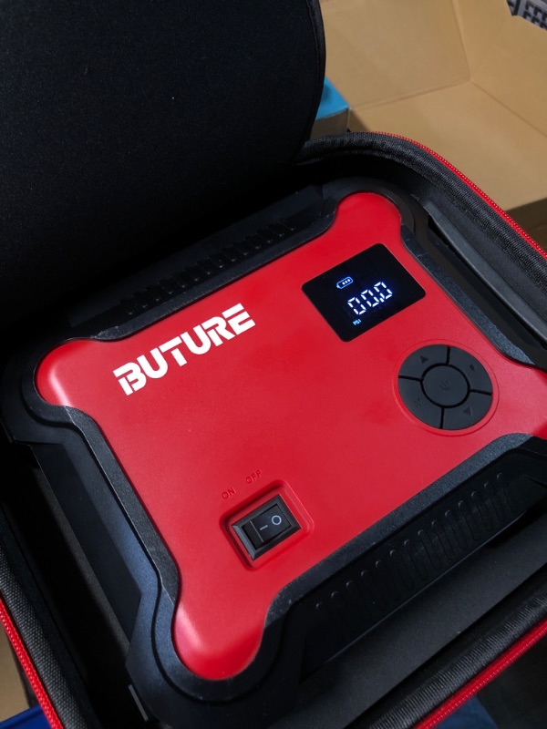 Photo 1 of Portable Car Jump Starter with Air Compressor, BUTURE 150PSI 3500A 26800mAh Battery Booster Pack (All Gas/8.0L Diesel) Digital Tire Inflator, Fast Battery Charger 3.0 with 160W DC Out, Emergency Light