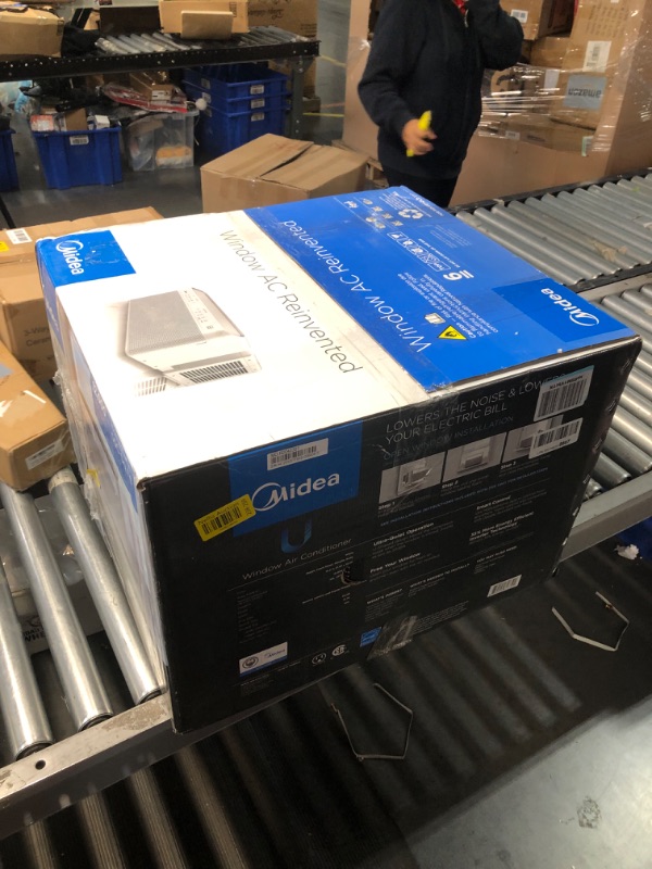 Midea U Inverter Window Air Conditioner 12,000btu, UShaped AC with Open Window Flexibility