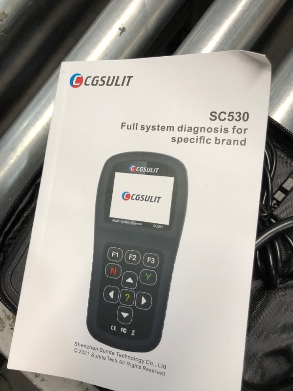 Photo 6 of **PORSCHE BRAND ONLY*** CGSULIT All System OBD2 Scanner for Porsche, SC530 Bidirectional Scan Tool with Oil/SRS/EPB/SAS Reset, Battery Registration, ABS Bleeding 30+ Special Functions, Over-rev Report Diagnostic Code Reader