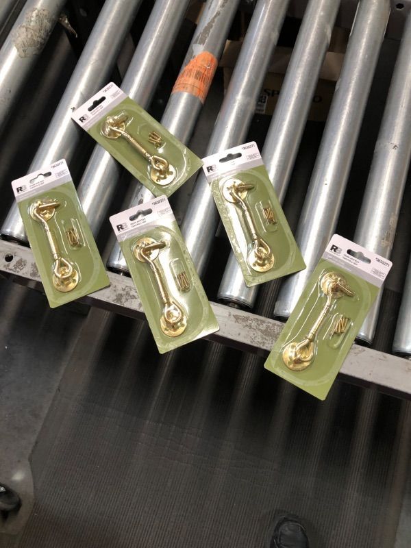 Photo 1 of **non refundable five pack** RELIABILT 0.79-in Soft Gold Steel Gate Hook and Eye
