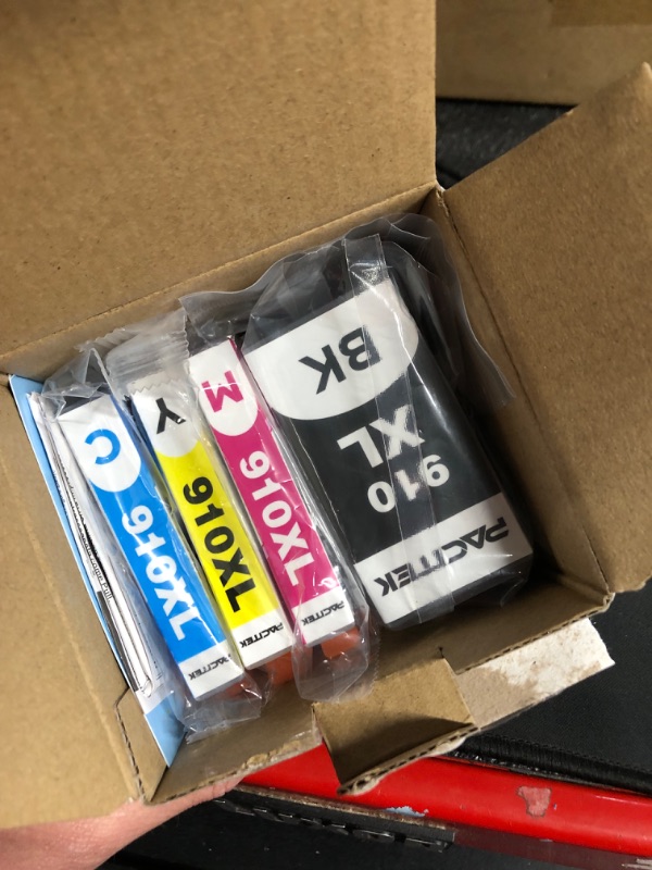 Photo 1 of 910xl Ink Cartridges Replacement for Hp 910xl Ink Cartridges Combo Pack for Hp Officejet Pro 8020 Ink Cartridges, 4 Pack Black/Cyan/Yellow/Magenta