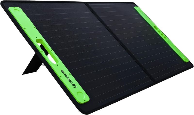 Photo 1 of (NON-REFUNDABLE) 100W Foldable Portable Solar Panel Charger Kits for Portable Power Station Generator Cell Phones Camera Lamp 19V DC Output