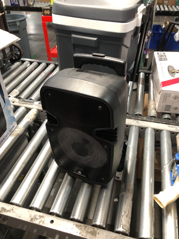 Photo 1 of Max Power 8" LED PA Trolley Speaker with Built-In Rechargeable Battery