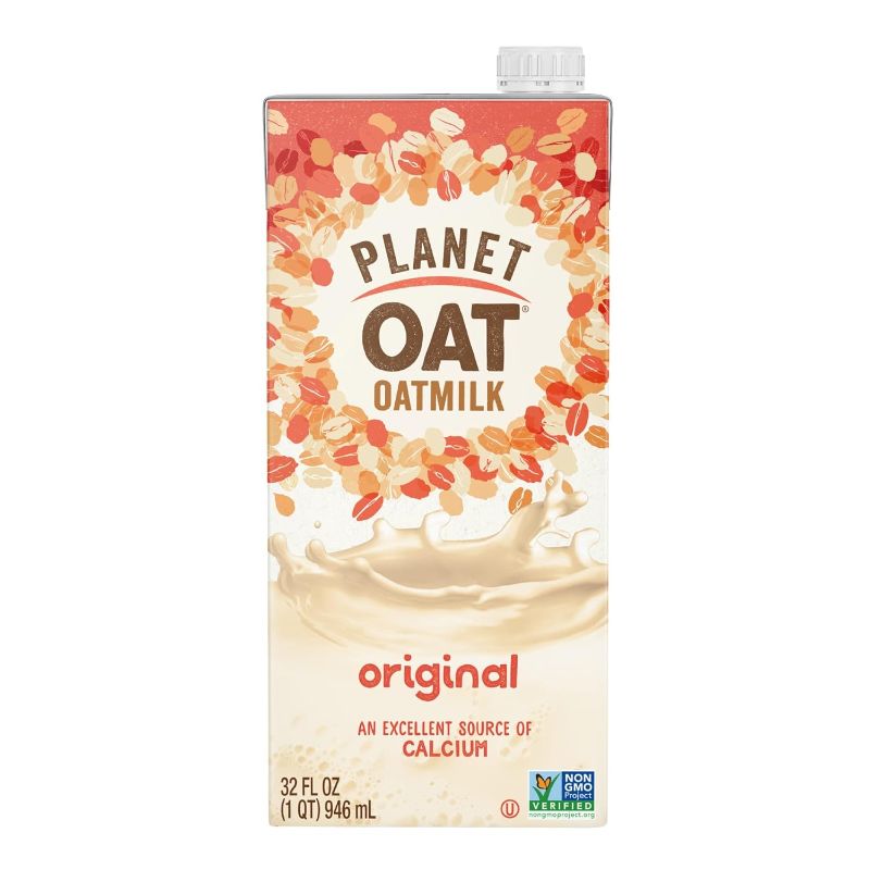 Photo 1 of **NONREFUNDABLE** Planet Oat Oatmilk Without Lactose or Dairy NonGMO, Original, 32 Fl Oz (Pack of 6) BB 6/6/24