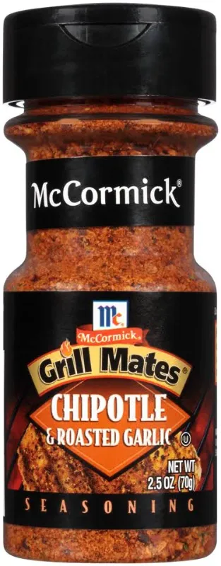 Photo 1 of **NONREFUNDABLE** 4 Pack Mccormick Grill Mates Seasoning, Chipotle & Roasted Garlic - 2.5 oz BB 3/2025