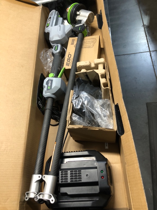 Photo 2 of (NON-REFUNDABLE) EGO POWERLOAD 56-volt 15-in Split Shaft Battery String Trimmer 2.5 Ah (Battery and Charger Included)
