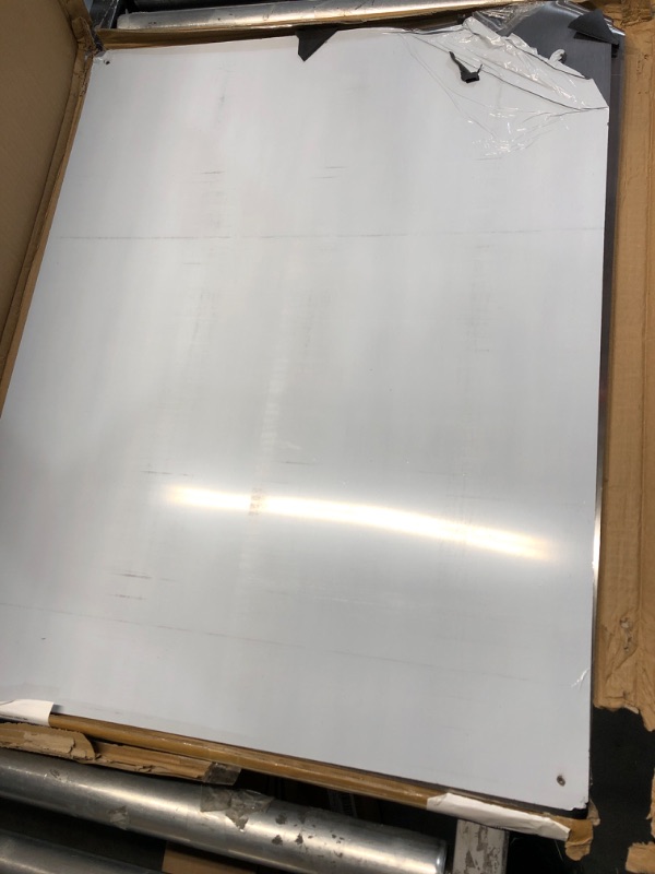 Photo 2 of (PARTS ONLY/NO RETURNS OR REFUNDS/ DAMAGED) zsttion Stainless Steel Backsplash ?24 x 30Inch Range Hood Wall Shield for Kitchen?Four Pre Drilled Holes for Easy Installation (2)
