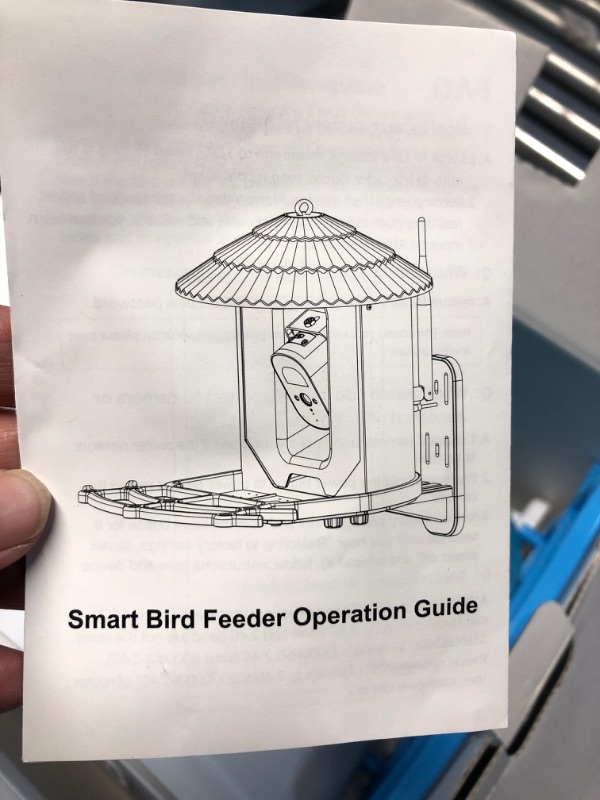 Photo 1 of Smart Bird Feeder with Camera Solar Powered, Wireless Outdoor, Real Time Video Watch Bird House, Build-in 64GB TF Card, AI Identify Bird, 2K Night Vision, Idea Gift for Bird Lover