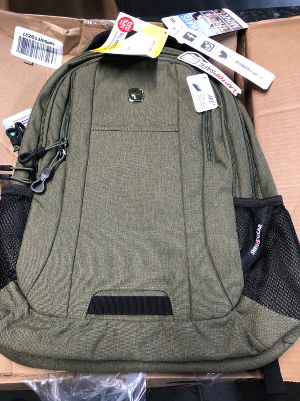 Photo 2 of SWISSGEAR 5505 Laptop Backpack (Olive)
