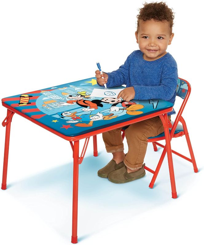 Photo 1 of Mickey Mouse Jr. Activity Table Set with 1 Chair
