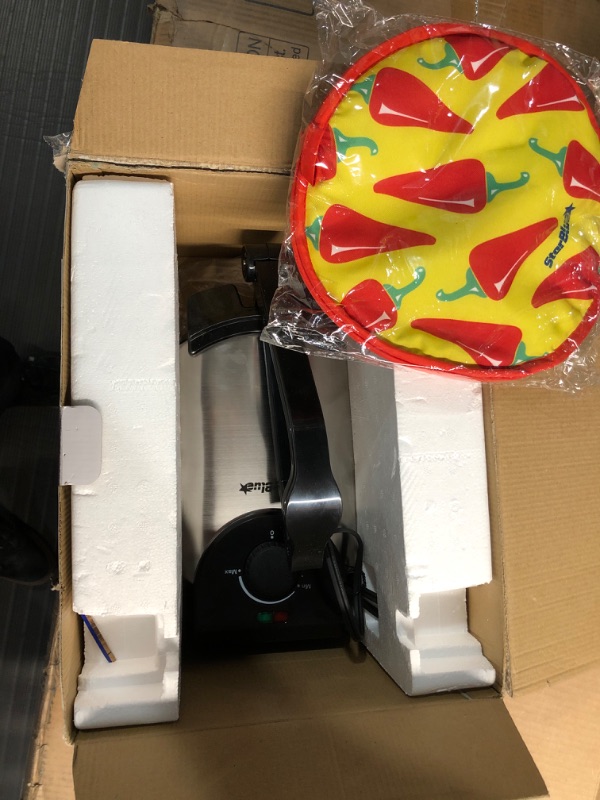 Photo 1 of 10inch Roti Maker by StarBlue with FREE Roti Warmer - The automatic Stainless Steel Non-Stick Electric machine to make Indian style Chapati, Tortilla, Roti AC 110V 50/60Hz 1200W SB-SW2093